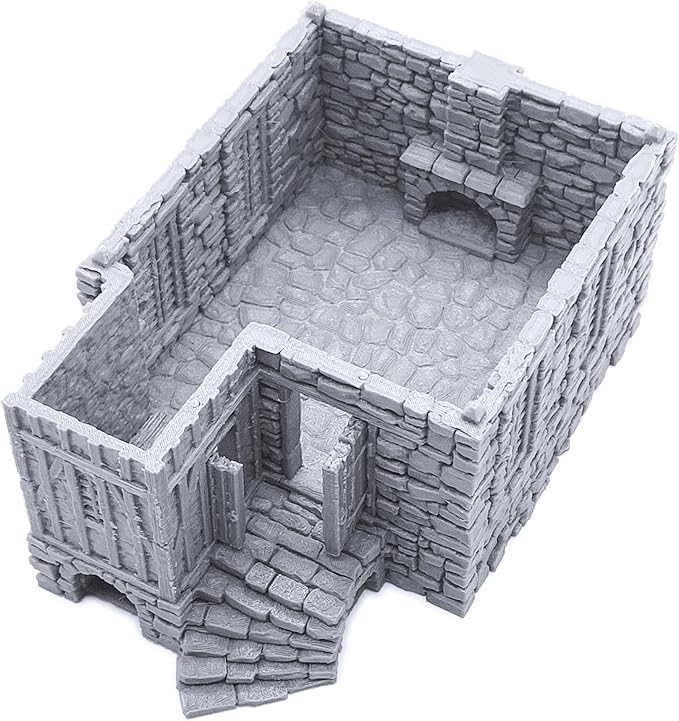 Barlyway Cottage - DND Terrain Compatible with Dungeons and Dragons, 28mm Miniature Wargaming, Tabletop RPGs, Wargame Scenery