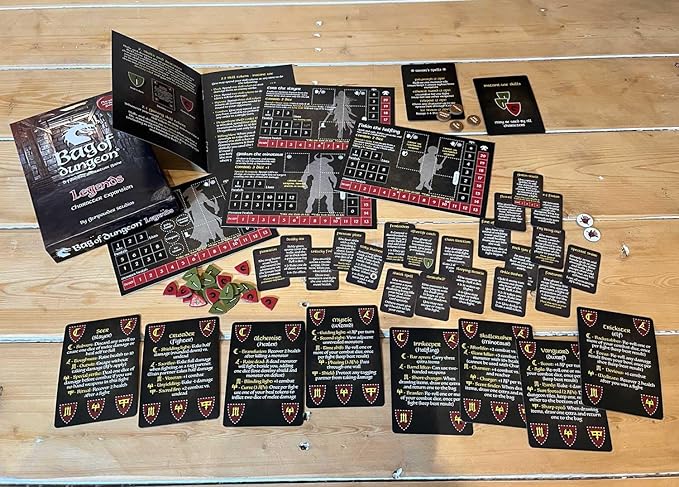 Bag of Dungon Legends Character Expansion Pack - use with Any Board Game - with Added Destiny Skill Cards, Encounter Cards and 4 New Brave Heroes - (2nd Edition)