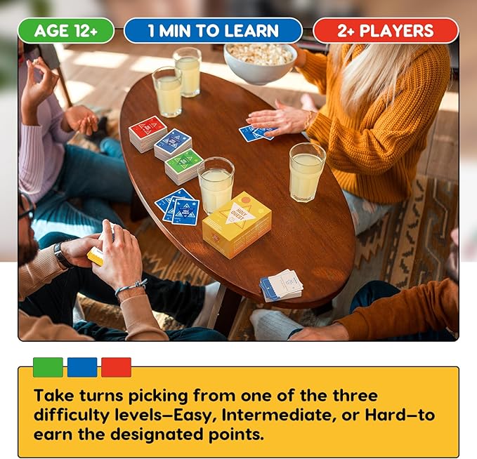 A Fun and Meaningful Bible Trivia Game, 400 Cards, Perfect for Bible Study, Youth Groups and Church Gatherings, Fun Christian Trivia Game for Adults and Family, A Great Christian Gift