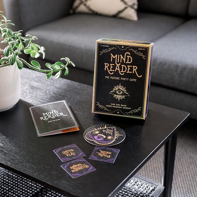 MIND READER Can You Read Your Friends' Minds? The Fun Psychic Meld Medium Family Party Game for Kids, Teens, Adults & Families - Perfect for Halloween or Board Games Night