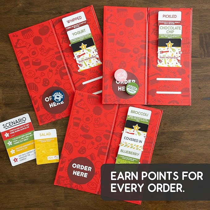 Blue Wasatch Games Plate It Up - A Foodie Party Game | Mix Ingredients and Make Crazy Dishes | Includes Over 350 Foods and Fun Scenarios | Ages 8+ | 3-6 Players | 20 Min to Play