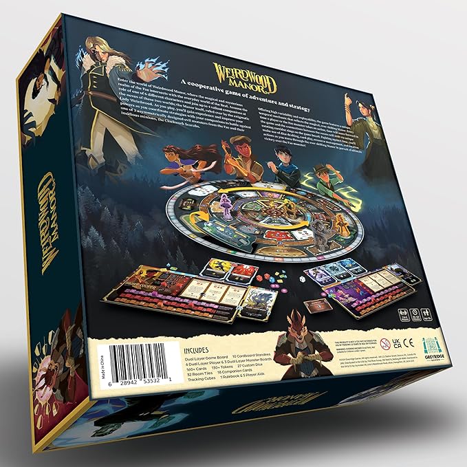 | Weirdwood Manor |Cooperative Board Game of Adventure & Strategy | Battle Monsters in The Manor | Ages 12+ | 1-5 Players | 90-120 Minutes