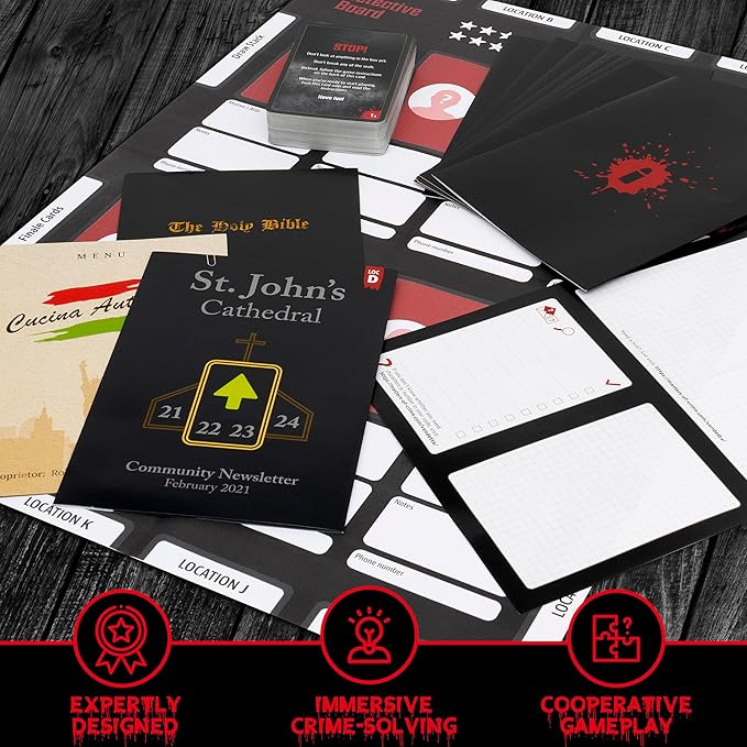 Masters of Crime: Vendetta | Murder Mystery Game | Mafia | Co-op Game | 1+ Players | Ages 16+