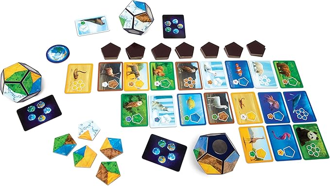 Blue Orange Games Planet Board Game - Award Winning Kids, Family or Adult Strategy 3D Board Game for 2 to 4 Players. Recommended for Ages 8 & Up. & Sushi Go! - The Pick and Pass Card Game