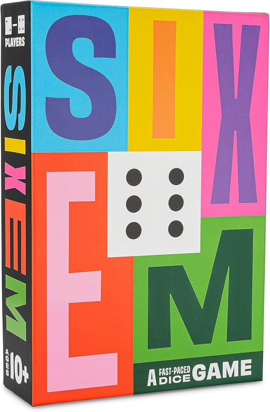 Sixem Dice Game | Speed, Strategy & Sabotage for Game Night | Perfect for Family Games | 2-4 Players, Ages 10+