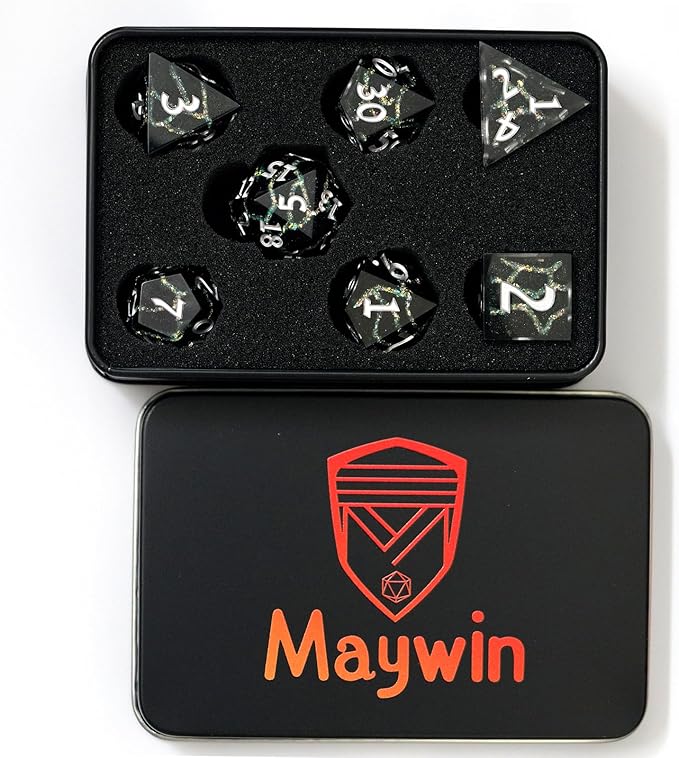 D&D Dice Set, Dungeons and Dragons Game Dice, DND Dice Gift Set for Role Playing Table Games