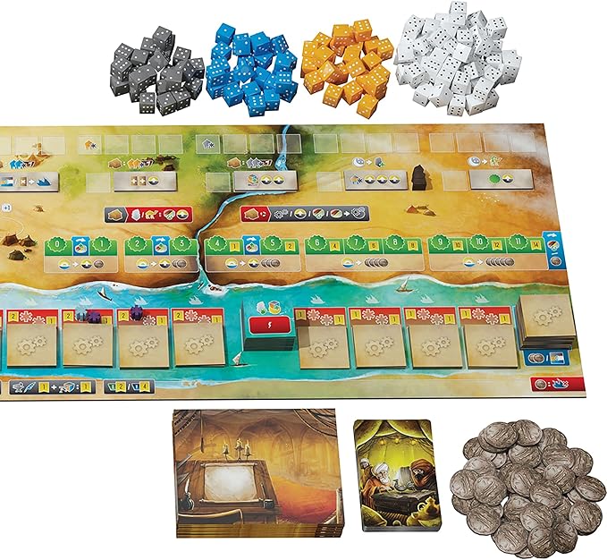 Renegade Game Studios: Inventors of The South Tigris - Stand-Alone Strategy Game in The South Tigris Trilogy, Garphill Games, Ages 14+, 1 -4 Players, Clever dice mechanisms
