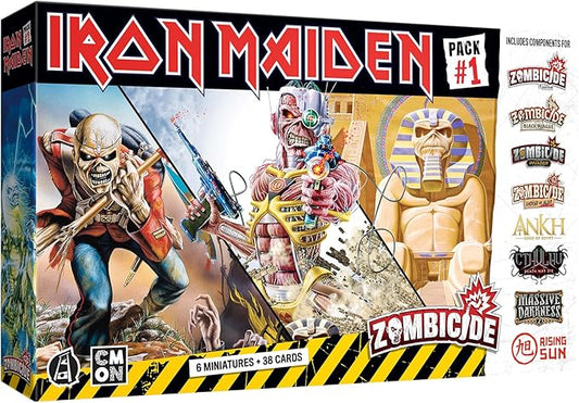 Zombicide Iron Maiden Character Pack #1 - Eddie Miniatures and Game Enhancements! Cooperative Strategy Board Game, Ages 14+, 1-6 Players, 60 Minute Playtime, Made by CMON