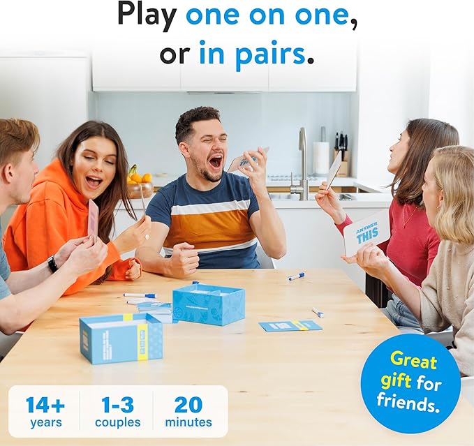Answer This - Friends - How Well Do You Know Your Family & Friends? - Fun Party Card Game for Teens & Adults - Great Conversation Starter