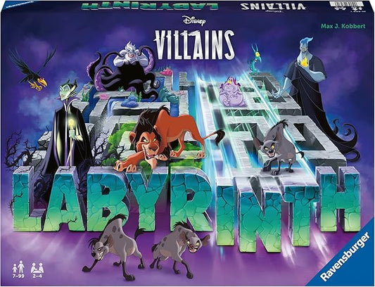 Ravensburger Disney Villains Labyrinth Board Game - Engaging Family Fun for Ages 7 and Up | Dynamic Maze Puzzle | Quality Design | Ideal Gift for Disney Fans