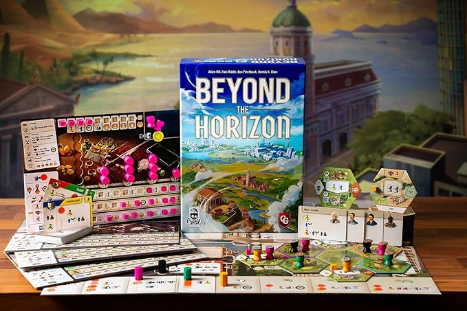 Beyond The Horizon, Civilization Building Board Game, 2-4 Players, 120 Minutes, Ages 14+