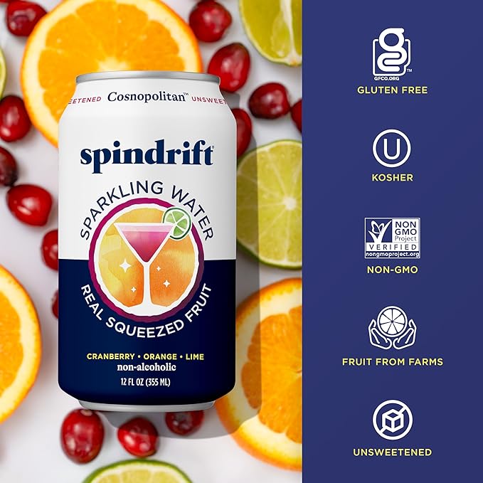 Spindrift Cosnopolitan Can 12 Ounce (Pack of 24)