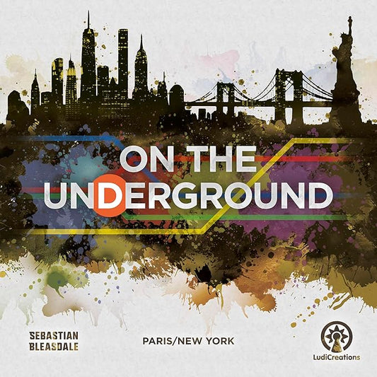 On The Underground: Paris/New York Deluxe Edition - Train Route Building, Strategy Board Game, City Maps, Ages 14+, 2-5 Players, 60 Min