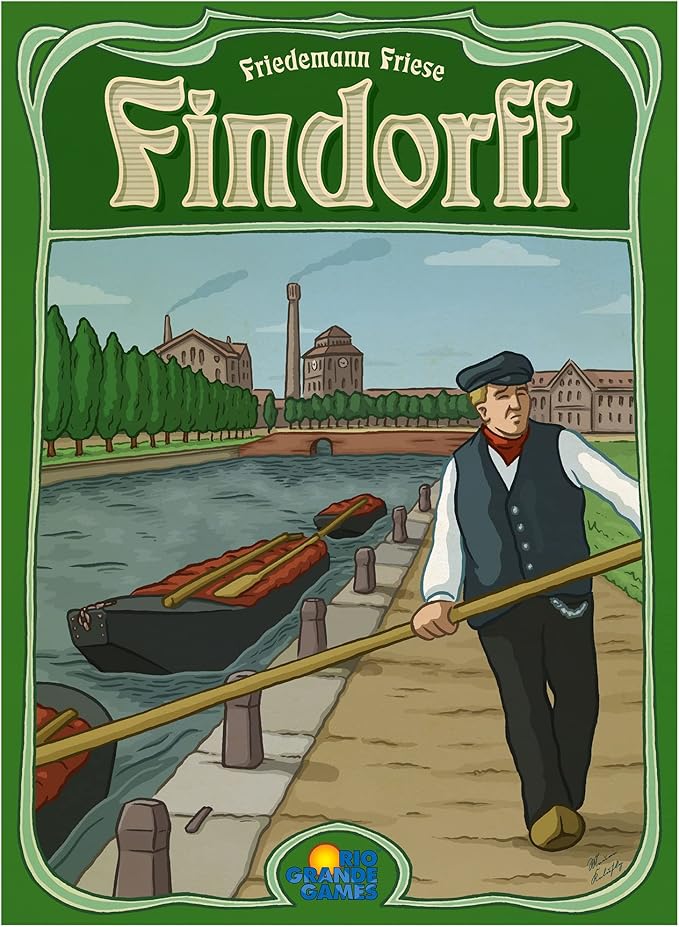 Findorff - City Building Game, Rio Grande Games, Strategy Game Set in Bremen 1803–1916, Hometown of Friendemann Friese, Ages 12+, 1-5 Players, 45-90 Minute Playing Time