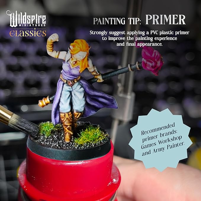 Classic Heroes - Mercenary Guild - 51 Paintable Characters for DND Miniatures Bulk I 28mm Dungeons Dragons D&D Miniatures I DND Minis D&D Figures Dungeons Dragons Figures Pathfinder Compatible