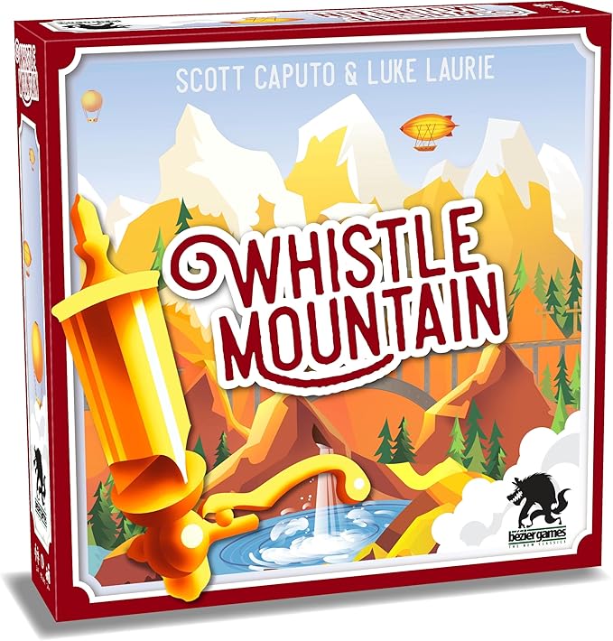 Whistle Mountain, Strategic Board Game, Tile Laying, Worker Placement Game Fun Game for Adults