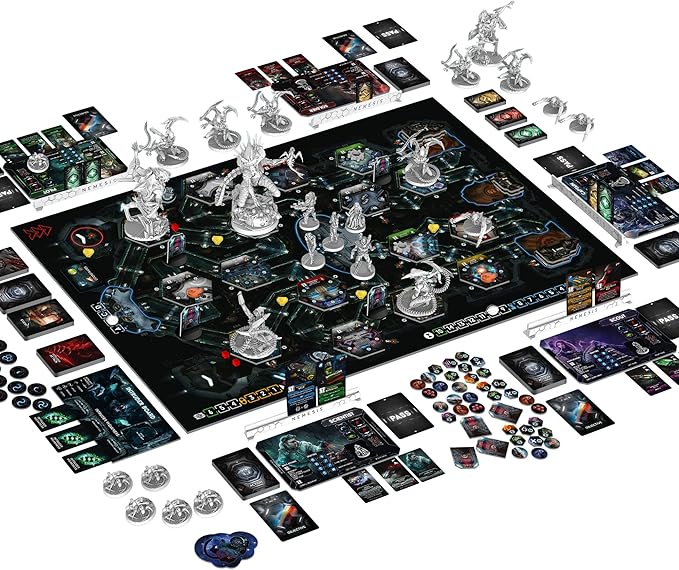 Nemesis Board Game - Sci-Fi Horror Adventure! Detailed Miniatures, Cooperative & Strategy Gameplay, Space Survival Challenge, Ages 14+, 1-5 Players, 1-2 Hour Playtime, Made by Rebel Studio