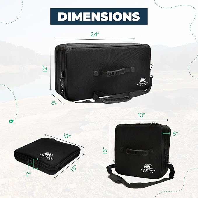 Explorer Series Board Game Bag for Organization, Travel, and Board Game Storage: The Foothills