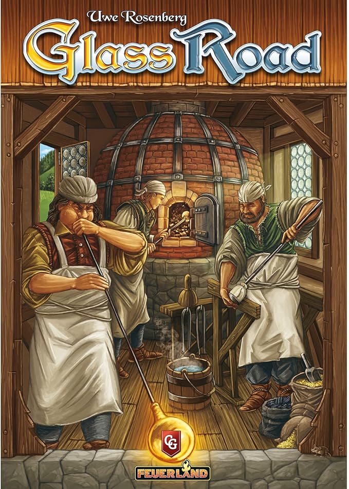 Glass Road, Strategy Board Game, Build and Gather to Make Your Own Trade Empire, 1 to 4 Players, 20 to 80 Minute Play Time, Ages 13 and Up