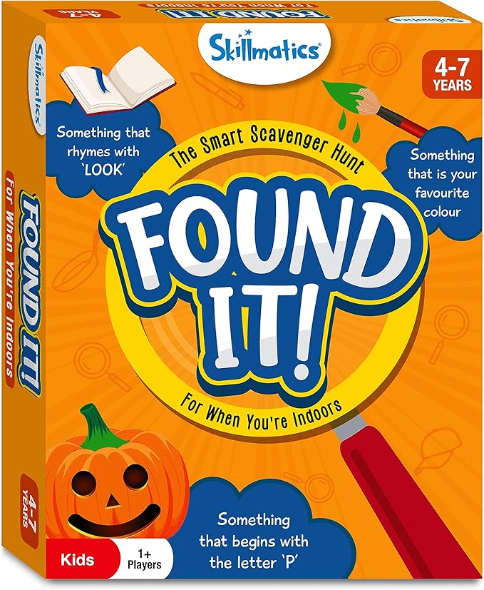 Skillmatics Indoor Scavenger Hunt Card Game - Found It, Learning Toys, Educational, Gifts for Kids, Boys, Girls and Families, for Ages 4, 5, 6, 7, Perfect for Home, School, Playdates