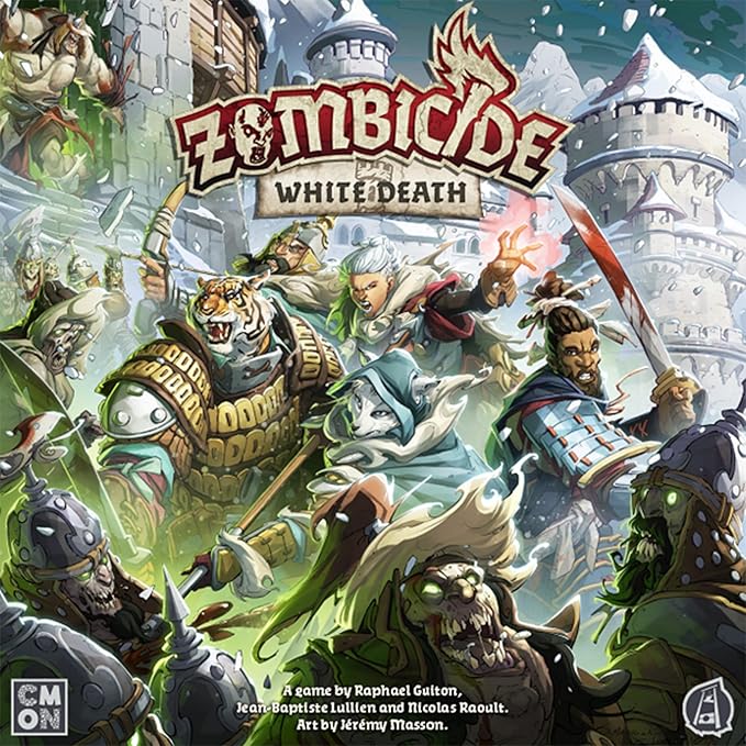 Zombicide White Death Board Game - Battle The Undead Siege in The Frozen North! Cooperative Strategy Game with Tabletop Miniatures, Ages 14+, 1-6 Players, 1 Hour Playtime, Made by CMON