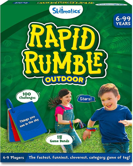Skillmatics Category Game - Rapid Rumble Outdoor, Game of Tag, Games for Kids, Teens & Adults, Gifts for Boys & Girls Ages 6, 7, 8, 9 and Up