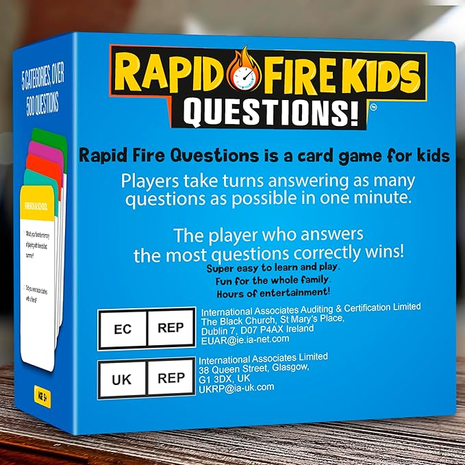 QUOKKA Kids Conversation Cards Game - Break The Ice Game for Kids and Families - Icebreaker Cards with 500+ Questions - Family Game for Kids 8-12 - Perfect for Family Game Night I Premium Version