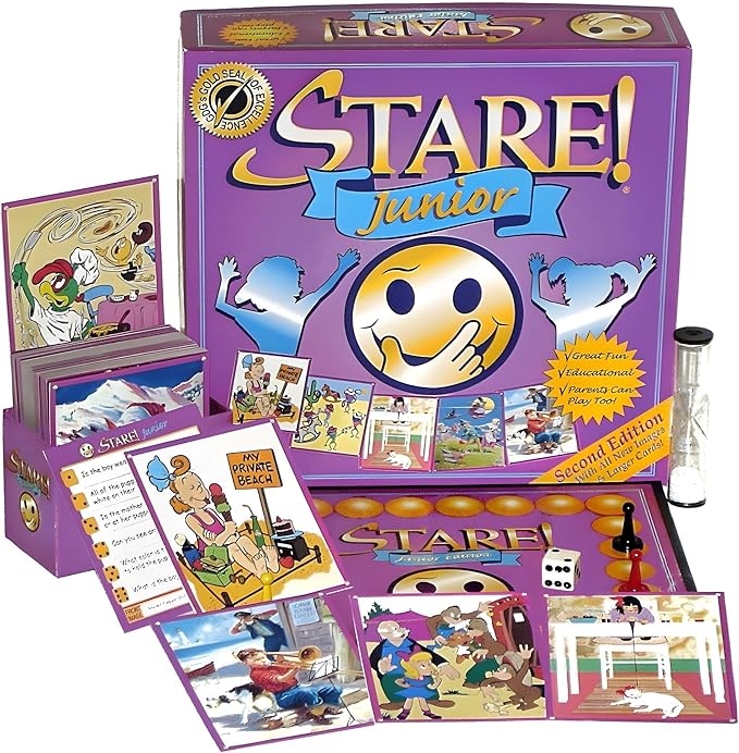 Stare Junior — The Exciting, Award-Winning Game of Memory and Observation — Fun & Educational for The Whole Family, Ages 6 and Up