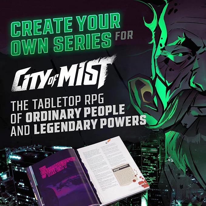 City of Mist MC Toolkit for Master of Ceremonies – TTRPG Tabletop Role Playing Game Instructions Book – Urban Fantasy Narrative RPG Tabletop RPG Instructions