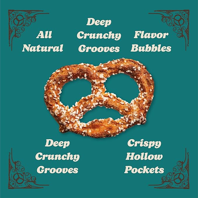 Unique Snacks Extra Salt Splits Pretzels, Original Split-Open Pretzels, Delicious Homestyle Baked Snack Bag, OU Kosher, and Non-GMO Food, No Artificial Flavor, 11 Oz. Bag, Pack of 9