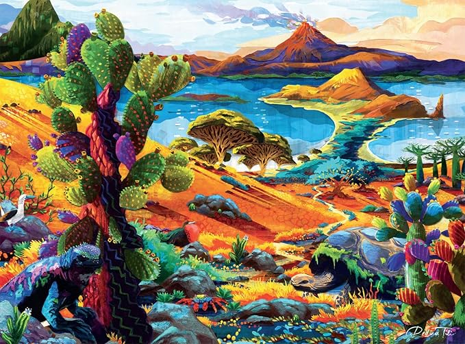Buffalo Games - Redina Tili - Galapagos - 1000 Piece Jigsaw Puzzle for Adults - Challenging Puzzle Perfect for Game Nights - Finished Size is 26.75 x 19.75