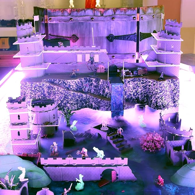 Regent Castle Set - Mini Dungeon Castle Cavern DND Terrain for Tabletop RPGs, Dungeons & Dragons, Pathfinder, War Gaming, and More! by DCD (316+pcs, 14sqft, 48areas)