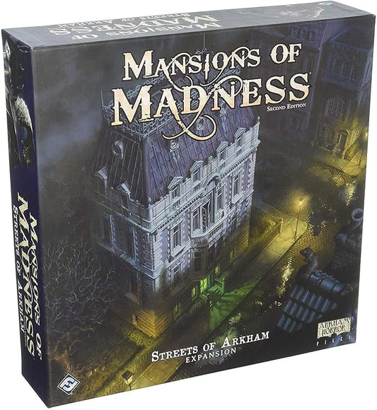 Mansions of Madness Streets of Arkham EXPANSION | Horror Game | Mystery Board Game for Teens and Adults | Ages 14+ | 1-5 Players | Average Playtime 2-3 Hours | Made by Fantasy Flight Games