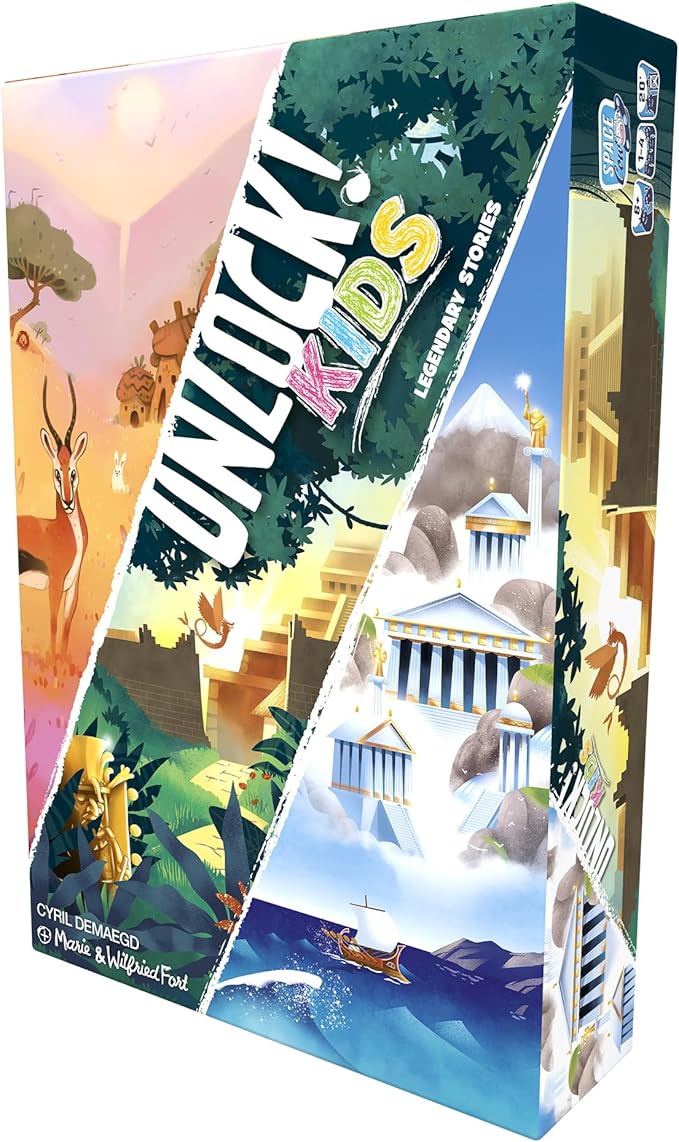 Unlock! Kids: Legend Stories Card Game - Escape Room Game for Kids and Adults, Cooperative Mystery Game for Family Game Night, Ages 6+, 1-4 Players, 20-60 Minute Playtime, Made by Space Cow