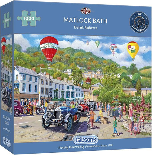 Matlock Bath 1000 Piece Jigsaw Puzzle | Peak District Jigsaw Puzzle| Sustainable Puzzle for Adults | Premium 100% Recycled Board | Great Gift for Adults | Gibsons Games