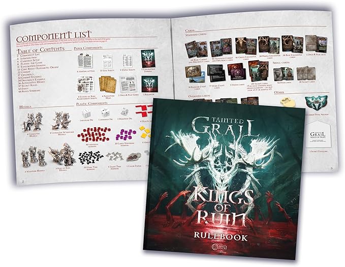 Tainted Grail: Kings of Ruin Board Game CORE Box - Explore Dark Lands and Unravel Immersive Stories! Ages 14+, 1-4 Players, 2-3 Hour Playtime, Made by Awaken Realms