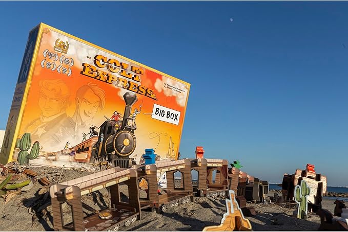 Colt Express BIG BOX - Wild West Adventure Board Game, Strategy Game for Kids & Adults, 2-9 Players, 40 Min Playtime, Ludonaute