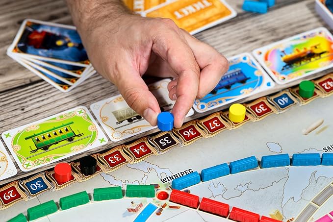 Asmodee Ticket to Ride Board Game (2025 Refresh) - A Cross-Country Train Adventure for Friends and Family, Strategy Game for Kids & Adults, Ages 8+, 2-5 Players, 30-60 Minute Playtime