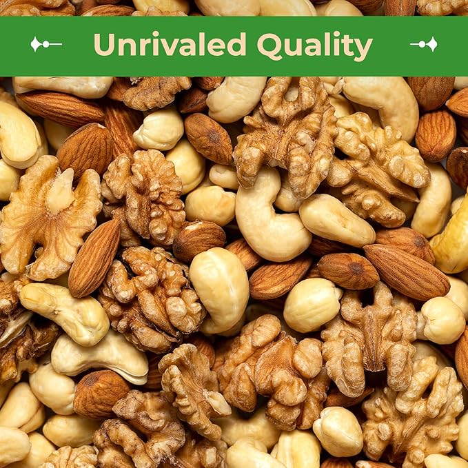 Sincerely Nuts Roasted & Salted Mixed Nuts | Almonds, Cashews, Pecans, Brazil Nuts and Hazelnuts | Healthy Snack - Nutrient Rich Alternative Treat | Vegan, Kosher & Gluten-Free | 3 lb bag