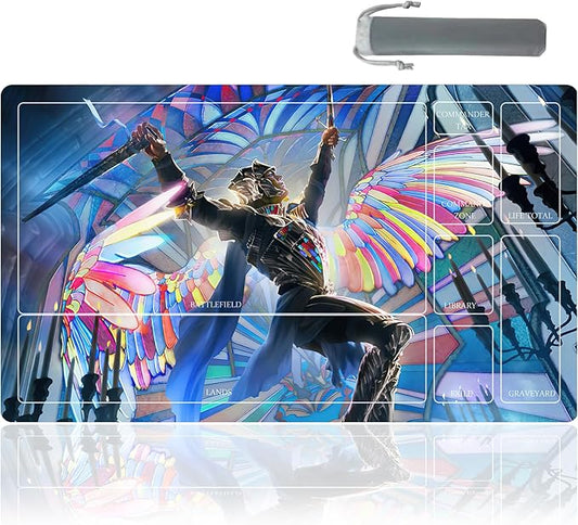 MTG Playmat Table Mats Size 60X35 cm Mousepad Compatible for MTG RPG CCG Trading Card Game Play mats Original Play Mat Art Designs & Accessories (3)