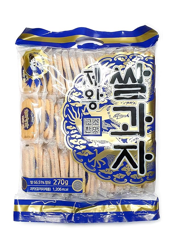 DEAD SKIN K-Food Korean Rice Cracker Savory Flavor Rice Snack Korean Rice Chips Not too Sweet Individually Packaged 270g