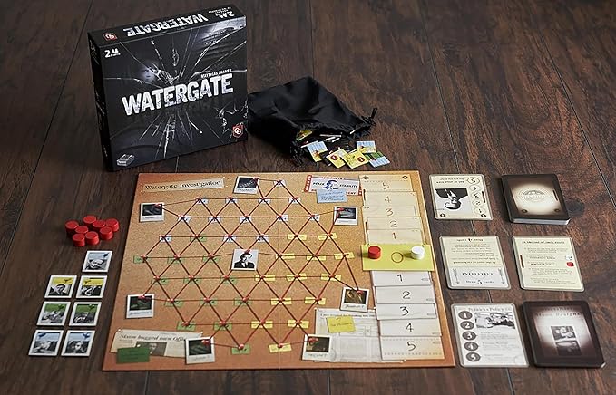 Watergate, Strategy Board Game, History of Watergate Included, 2-Player Game of The Year 2019, Ages 12 and Up, 30-60 Minute Playtime, Cover Color May Vary
