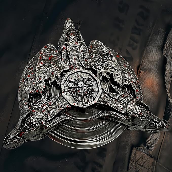 Metal Dragon Dice Set DND Unique Roulette Dice, D4,D6, D8, D10, D12,D20,D% 7-in-1 Metal dice, Perfect for D&D Dungeons and Dragons, RPG and Pathfinder Role Playing Games(Blood)