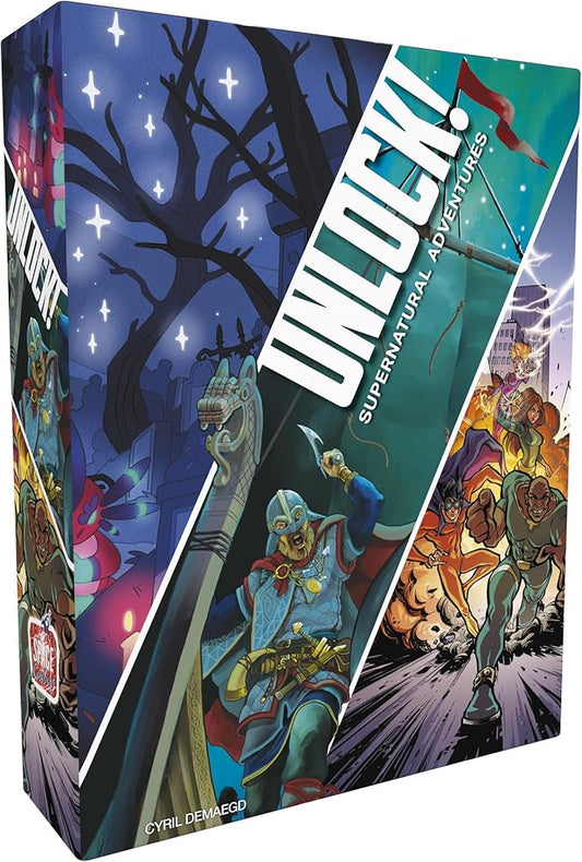 Space Cowboys Unlock! Supernatural Adventures Card Game - Escape Room-Inspired Cooperative Adventure, Fun Family Game for Kids and Adults, Ages 10+, 1-6 Players, 1 Hour Playtime, Made