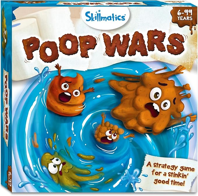 Skillmatics Card Game - Poop Wars, Fun & Fast-paced Game of Strategy, Party Game for Kids for Girls & Boys Ages 6, 7, 8, 9 & Up