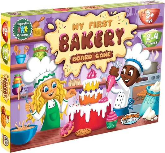 Jumping High Fives My First Bakery Board Game - A Sweet Matching Tile Game for 1-4 Kids Ages 3 and Up, A Fun and Colorful Cooperative Memory Game, Children Learn New Skills Through Hands-On Play