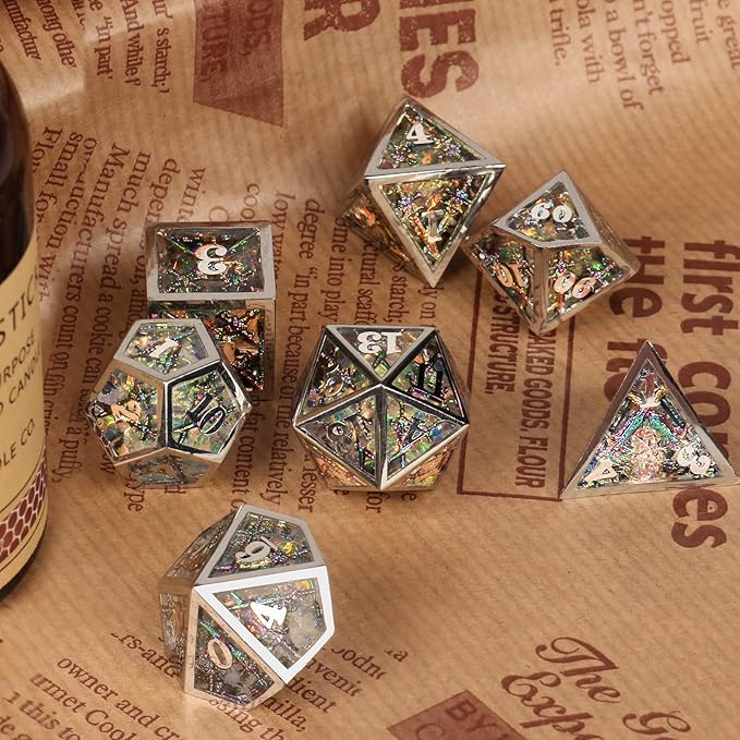Dragon dice Set (Metallic Colorful)