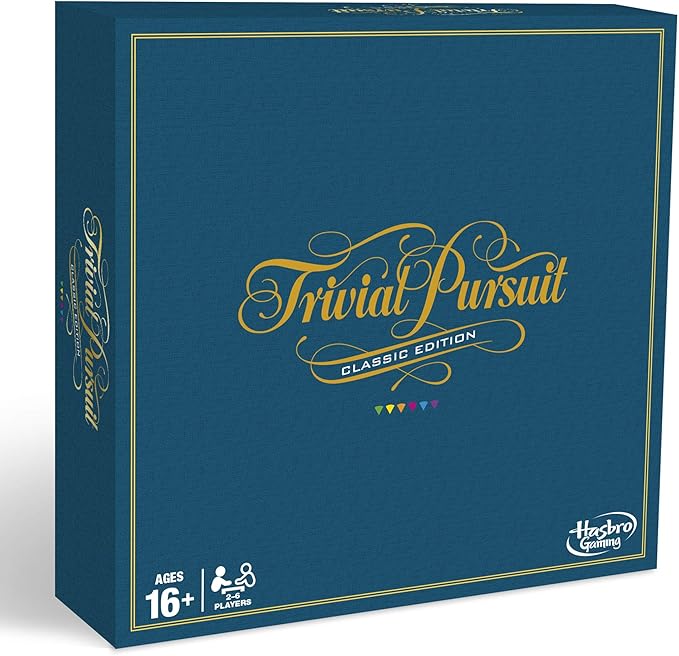 Trivial Pursuit Classic Edition Board Game for Adults and Teens Ages 16 and Up, Trivia Game for 2-6 Players