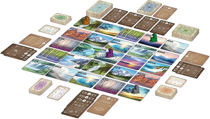 Sunset Over Water Card Game – A Picturesque Game of Painting Landscapes and Exploring Nature by Pencil First Games for 1-4 Players