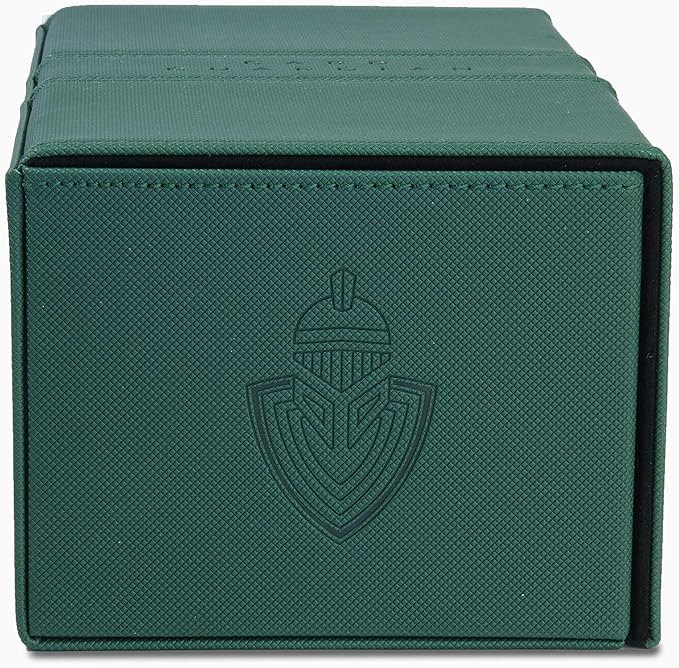 Card Guardian - Premium Double Deck Box (Green) for 200+ cards Trading Card Games TCG Perfect for Magic the gathering (MTG), Commander Deck, Yugioh Deck Box, Sports Card Storage Boxes